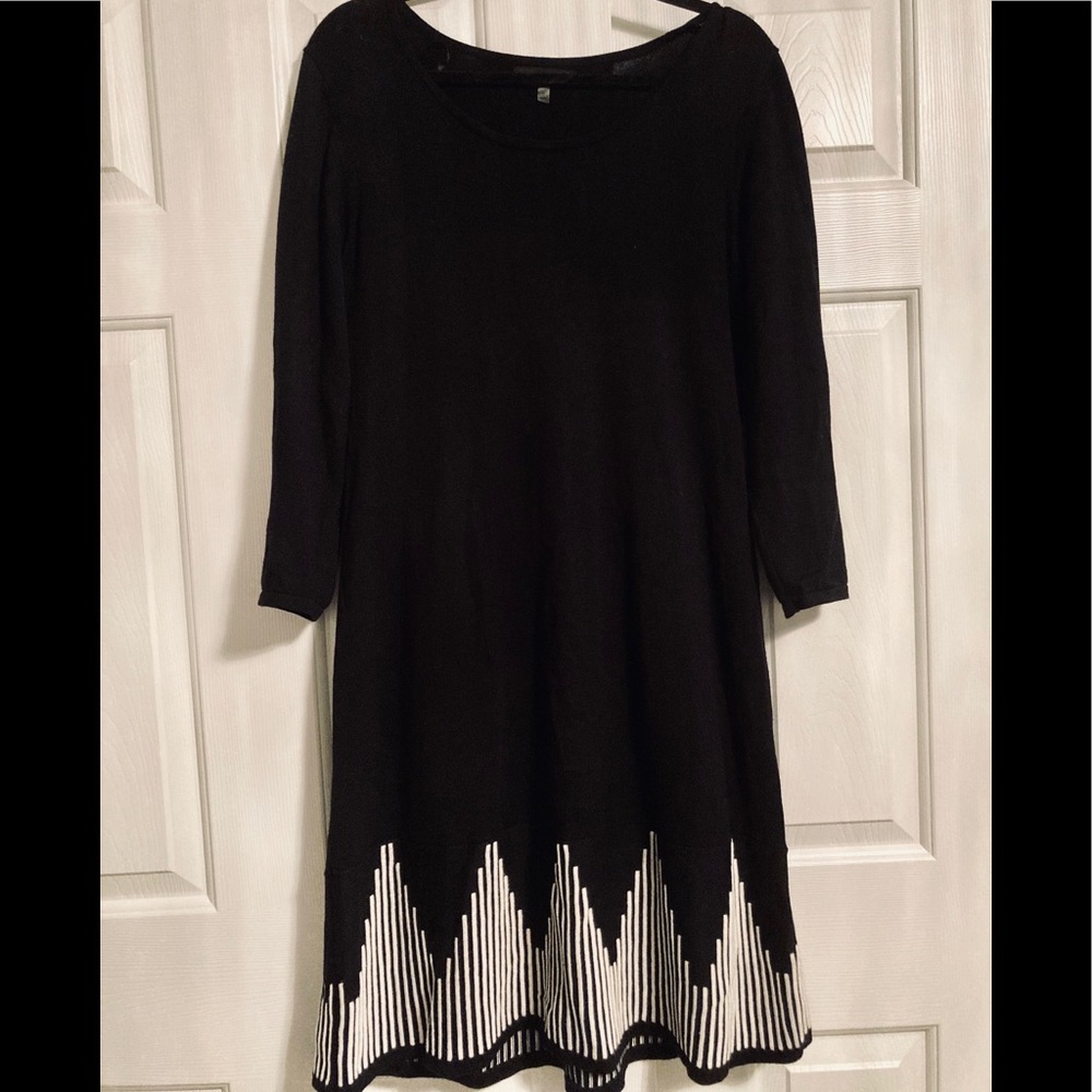 Nine West Black and White Dress XL